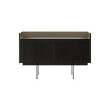 Stockholm STH203 Technic Sideboard: Composition 3
+ Dark Grey Stained Oak + Anodized Aluminum Bronze + Black