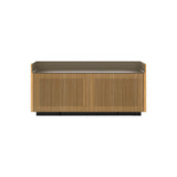 Stockholm STH203 Technic Sideboard: Composition 1 + Super-Matt Oak + Anodised Aluminum Bronze + Black