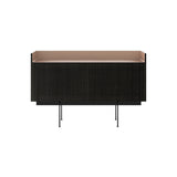 Stockholm STH203 Technic Sideboard: Composition 3
+ Dark Grey Stained Oak + Anodized Aluminum Pale Rose + Black