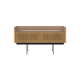 Stockholm Slim Sideboard: STH253 + Super-Matt Oak + Anodized Aluminum Pale Rose + Black