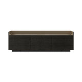 Stockholm STH301 Sideboard: Composition 1 + Dark Grey Stained Oak + Anodised Aluminum Bronze + Black