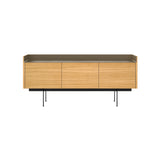 Stockholm STH301 Sideboard: Composition 3 + Super-Matt Oak + Anodized Aluminum Bronze + Black