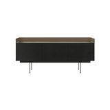 Stockholm STH301 Sideboard: Composition 3 + Ebony Stained Oak + Anodized Aluminum Bronze + Black