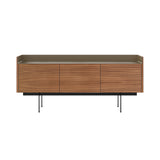 Stockholm STH301 Sideboard: Composition 3 + Super-Matt Walnut + Anodized Aluminum Bronze + Black