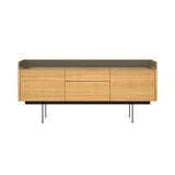Stockholm STH302 Sideboard: Composition 3 + Super-Matt Oak + Anodized Aluminum Bronze + Black