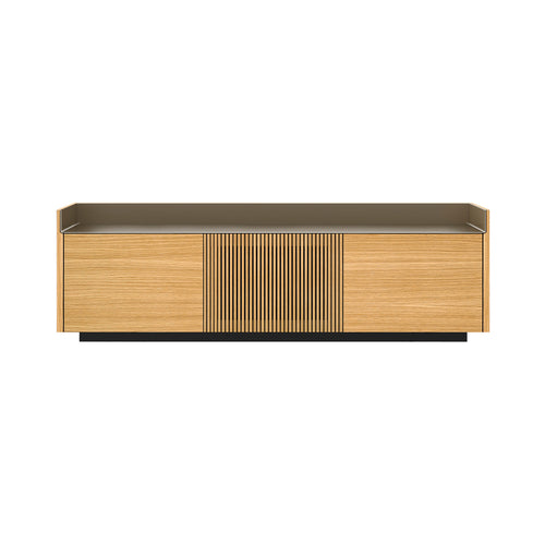 Stockholm STH303 Sideboard: Composition 1 + Super-Matt Oak + Anodized Aluminum Bronze + Black