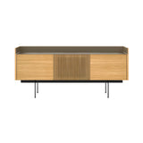 Stockholm STH303 Technic Sideboard: Composition 3 + Super-Matt Oak + Anodized Aluminum Bronze + Black