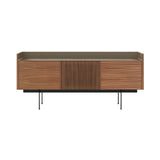 Stockholm STH303 Technic Sideboard: Composition 3 + Super-Matt Walnut + Anodized Aluminum Bronze + Black