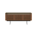 Stockholm STH304 Technic Sideboard: Composition 3 + Walnut Stained Walnut + Anodized Aluminum Bronze + Black