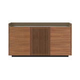 Stockholm STH334 Cupboard: Composition 1 + Super-Matt Walnut+ Anodized Aluminum Bronze + Black