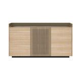 Stockholm STH334 Cupboard: Composition 1 + Whitened Oak + Anodized Aluminum Bronze + Black