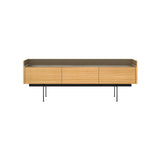 Stockholm STH351 Slim Sideboard: Composition 3+ Super-Matt Oak + Anodized Aluminum Bronze + Black