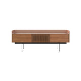 Stockholm Slim Sideboard: STH353 + Walnut Stained Walnut + Anodized Aluminum Pale Rose + Black