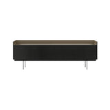 Stockholm STH401 Sideboard: Composition 3 + Ebony Stained Oak + Anodized Aluminum Bronze + Black