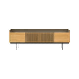 Stockholm STH403 Technic Sideboard: Composition 3 + Super-Matt Oak + Anodized Aluminum Bronze + Black