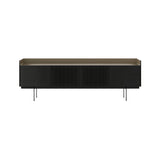 Stockholm STH403 Technic Sideboard: Composition 3 + Ebony Stained Oak + Anodized Aluminum Bronze + Black