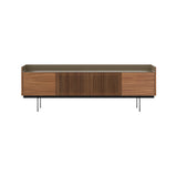 Stockholm STH403 Technic Sideboard: Composition 3 + Walnut Stained Walnut + Anodized Aluminum Bronze + Black