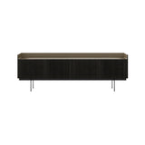 Stockholm STH404 Technic Sideboard: Composition 3 + Dark Grey Stained Oak + Anodized Aluminum Bronze + Black