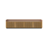 Stockholm STH404 Technic Sideboard: Composition 1 + Super-Matt Oak + Anodized Aluminum Pale Rose + Black