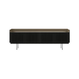 Stockholm STH404 Technic Sideboard: Composition 3 + Ebony Stained Oak + Anodized Aluminum Bronze + Black