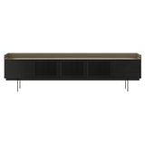 Stockholm STH504 Technic Sideboard: Composition 3 + Ebony Stained Oak + Anodized Aluminum Bronze + Black