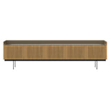 Stockholm STH507 Technic Sideboard: Composition 3 + Super-Matt Oak + Anodized Aluminum Bronze + Black