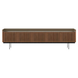 Stockholm STH507 Technic Sideboard: Composition 3 + Walnut Stained Walnut + Anodized Aluminum Bronze + Black