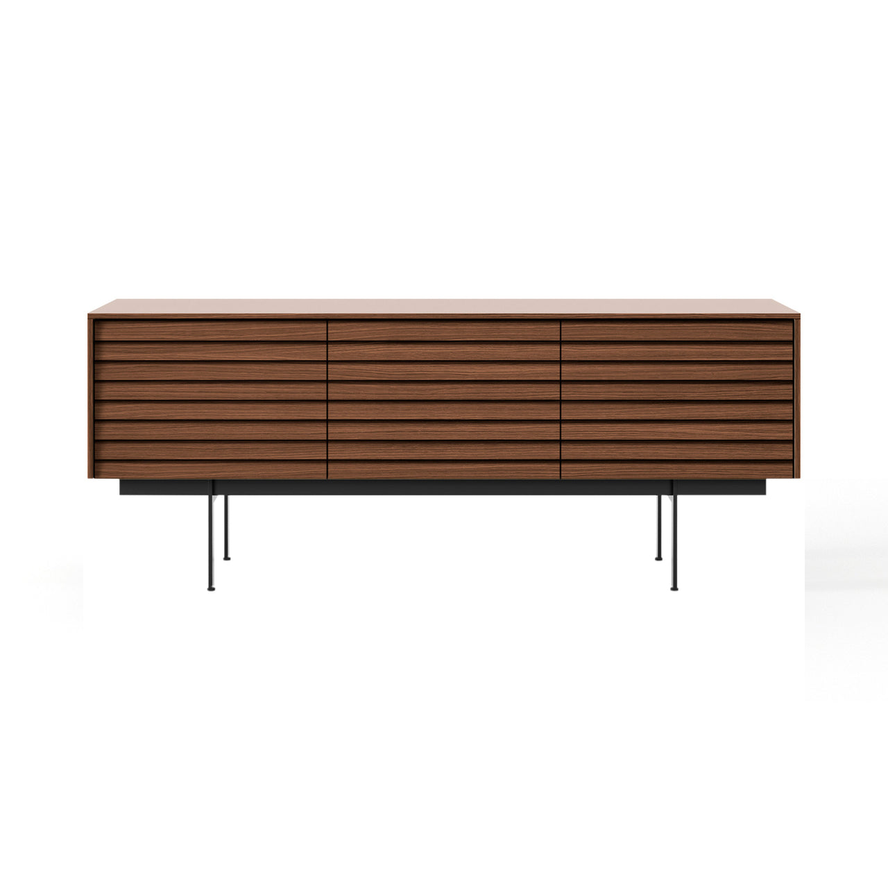 Sussex 8 Sideboard: SSX301 + Walnut Stained Walnut + Black + Composition 3