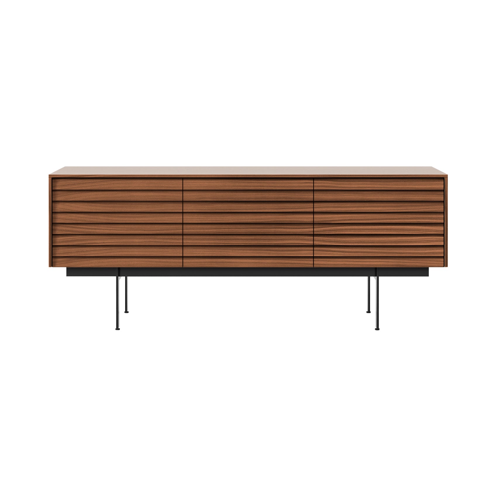 Sussex 8 Sideboard: SSX301 + Walnut Stained Walnut + Black + Composition 3