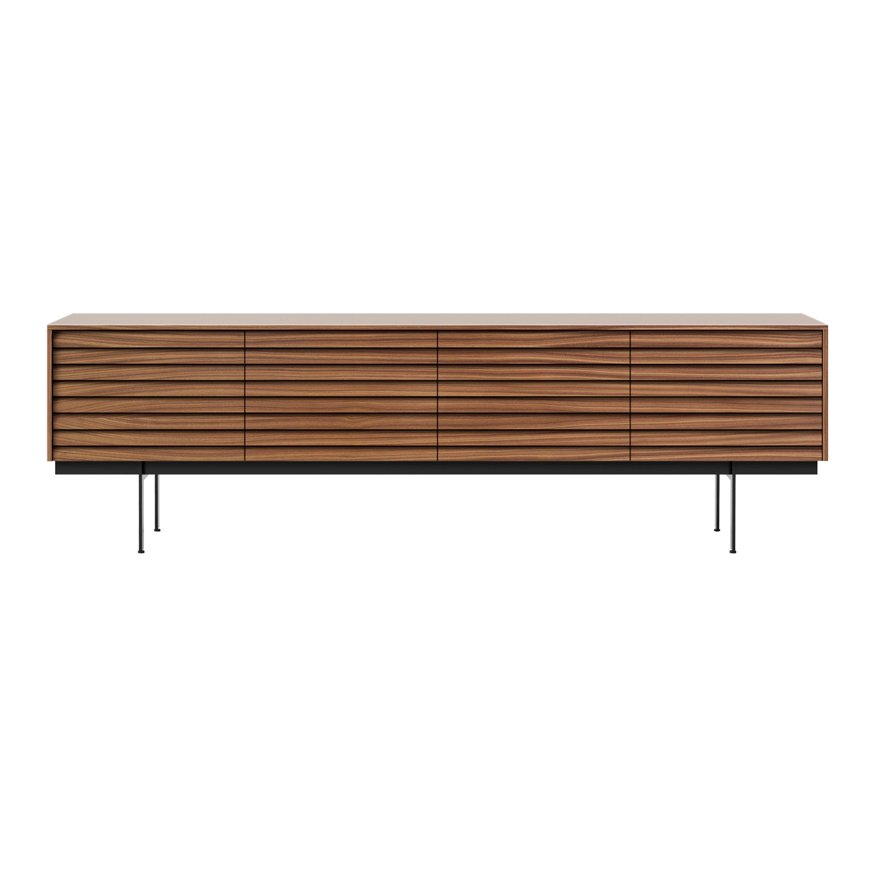 Sussex 8 Sideboard: SSX401 + Super-Matt Walnut + Black + Composition 3