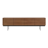 Sussex 8 Sideboard: SSX401 + Super-Matt Walnut + Black + Composition 3