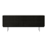 Sussex 12 Sideboard with Drawers: SSX431 + Dark Grey Stained Oak + Black + Composition 3