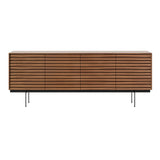 Sussex 12 Sideboard with Drawers: SSX431 + Super-Matt Walnut + Black + Composition 3
