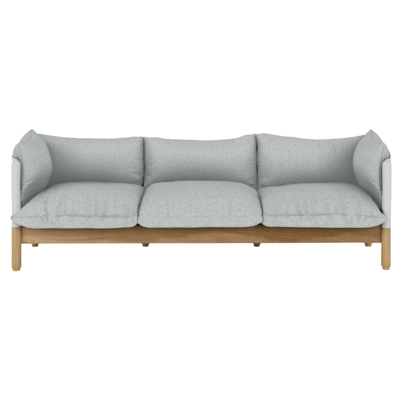 Tepee 3 Seater Sofa: Oak + White