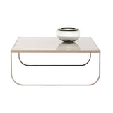 Tati Coffee Table: High + Jura Limestone + Nougat