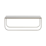 Tati Lounge Table: Large + Jura Limestone + Nougat