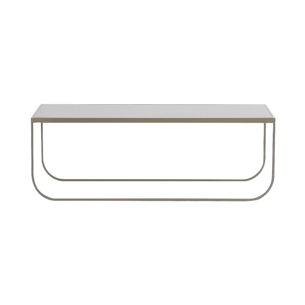 Tati Lounge Table: Large + Glass Top +  Nougat