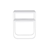 Nati Tati Console: Low + Carrara Marble + White