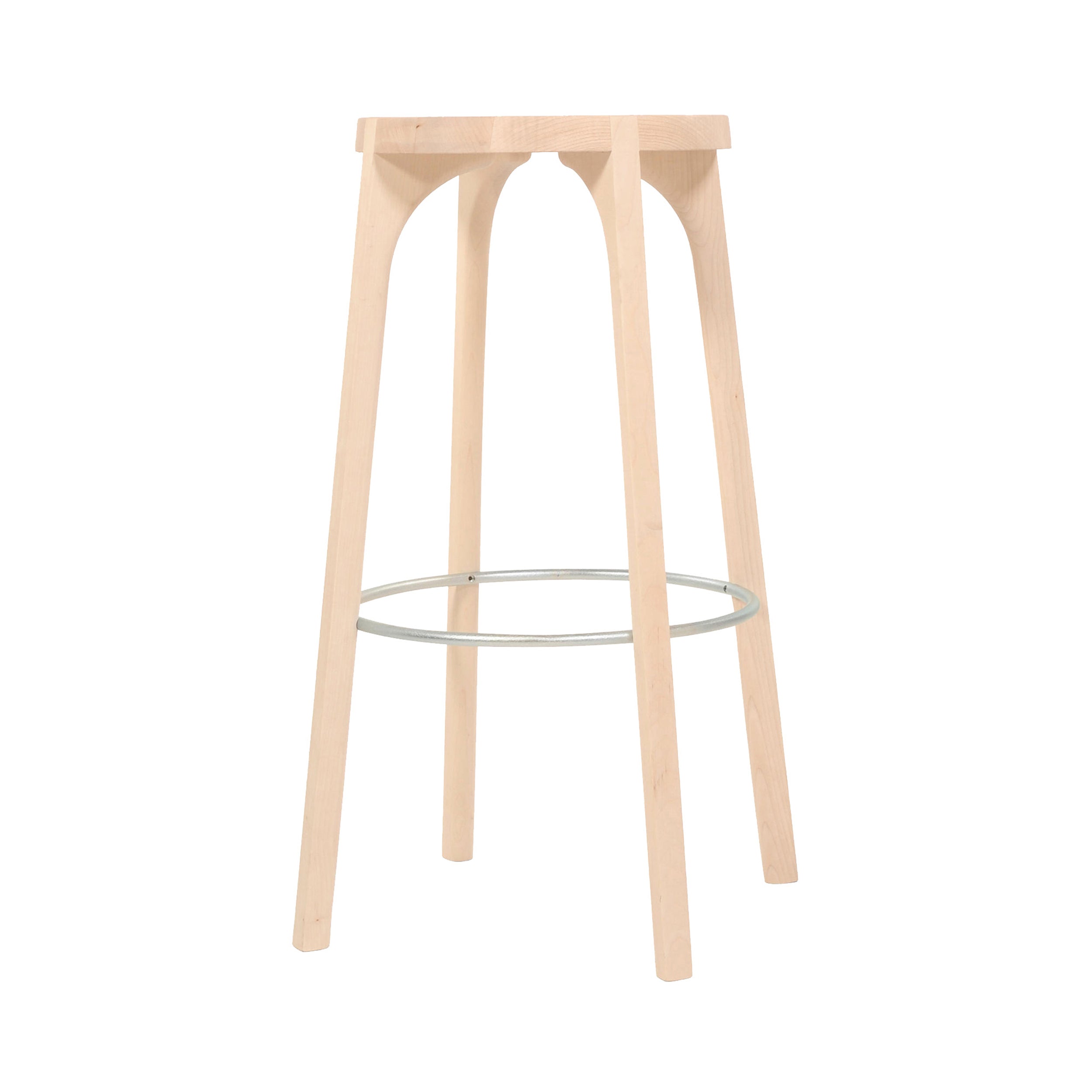 Tattoo Plain Bar + Counter Stool: Bar + White Oiled Maple