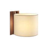 TMM Wall Lamp: Short + Beige + Walnut + Direct Wall