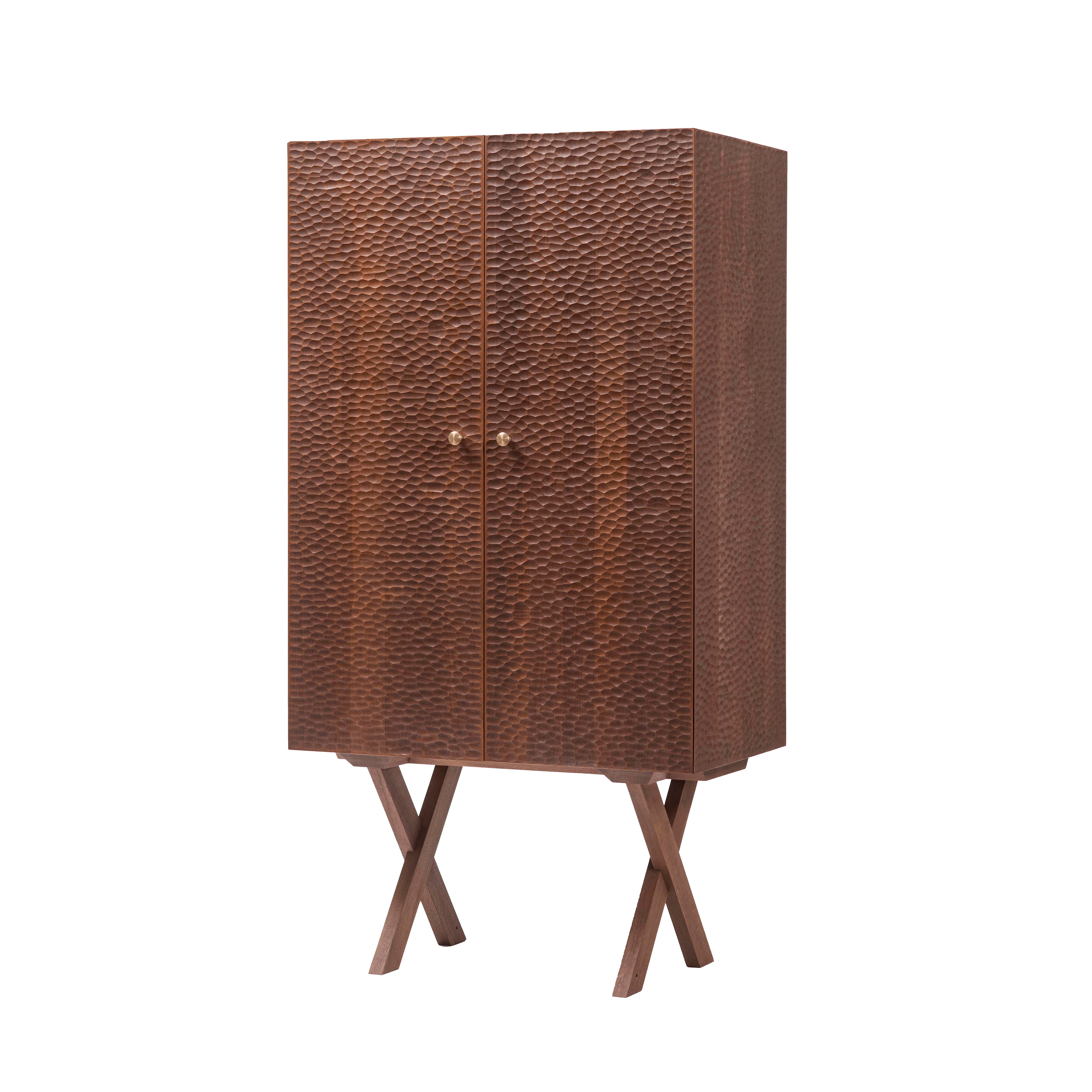 Touch Cabinet: Tall + Oiled Walnut