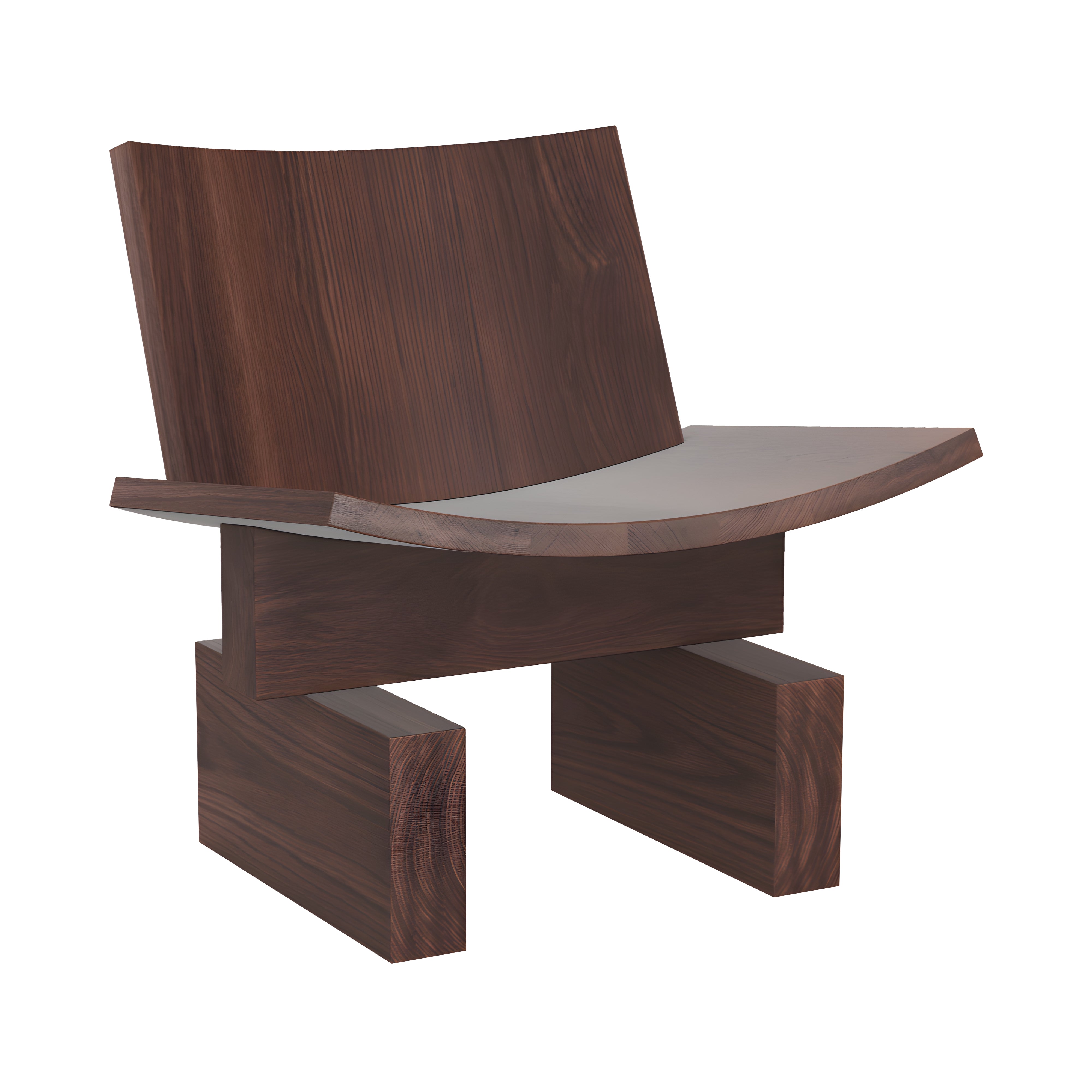 Plane Lounge Chair: Umber
