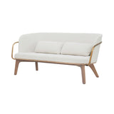 Utility Lounge Chair with Full Back: 2 Seater + Soaped Walnut