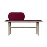 Eustache Entrance Bench: Burgundy + Wine