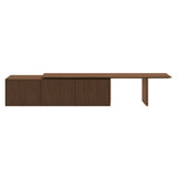 Velasca Extensible: Composition 3 + Walnut Stained Oak + Walnut Stained Oak