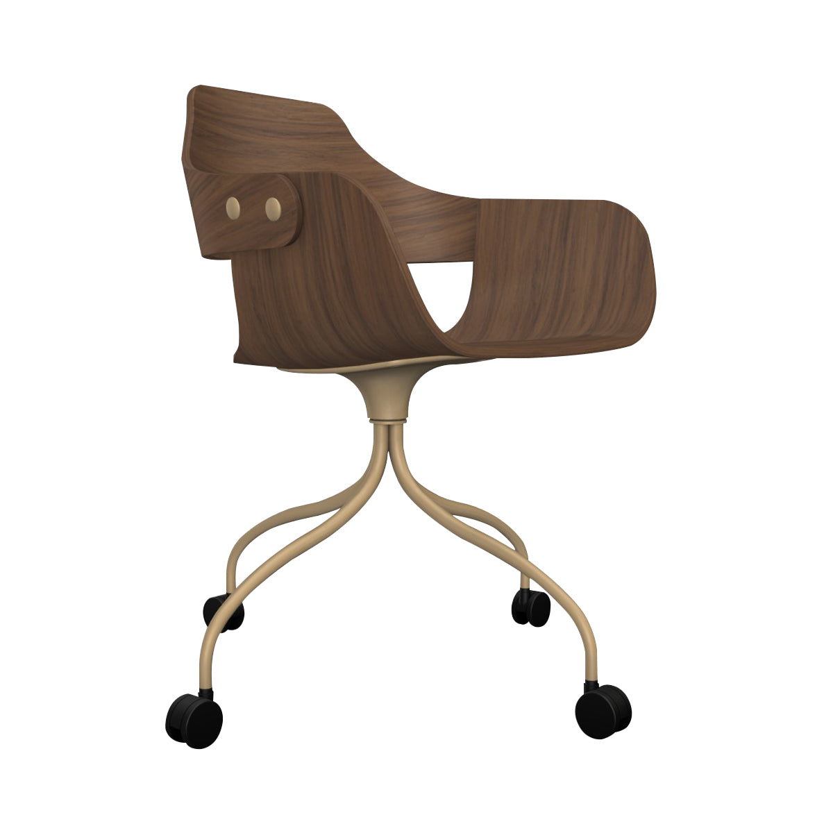 Showtime Chair with Wheel: Walnut