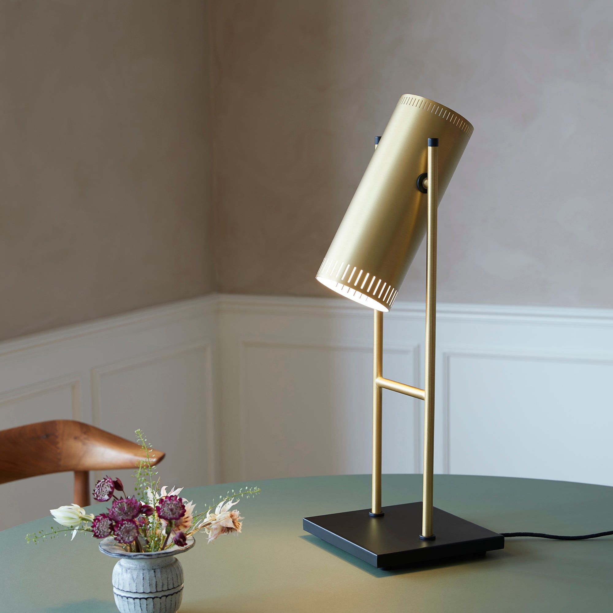 Trombone Table Lamp