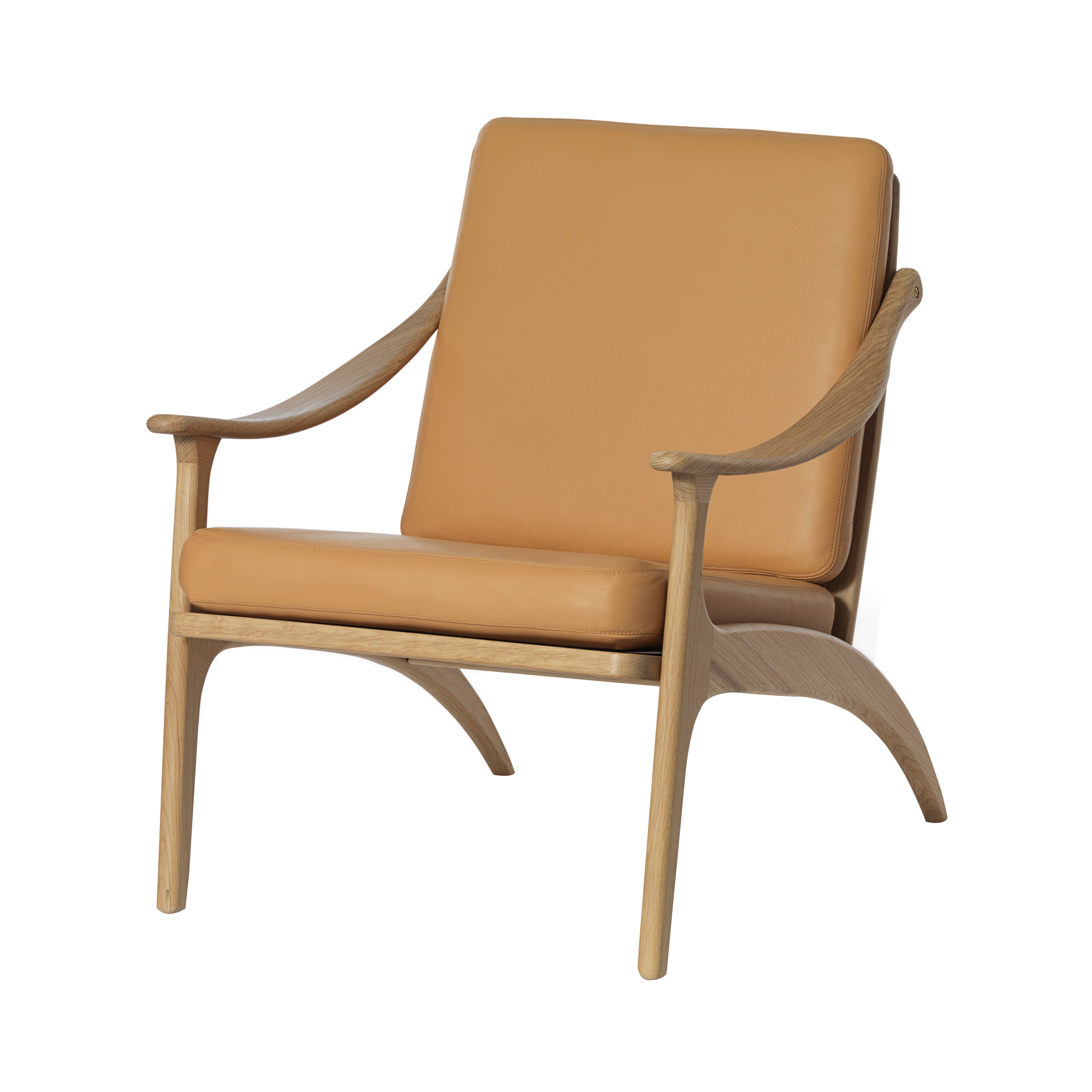 Lean Back Lounge Chair: Oiled Oak