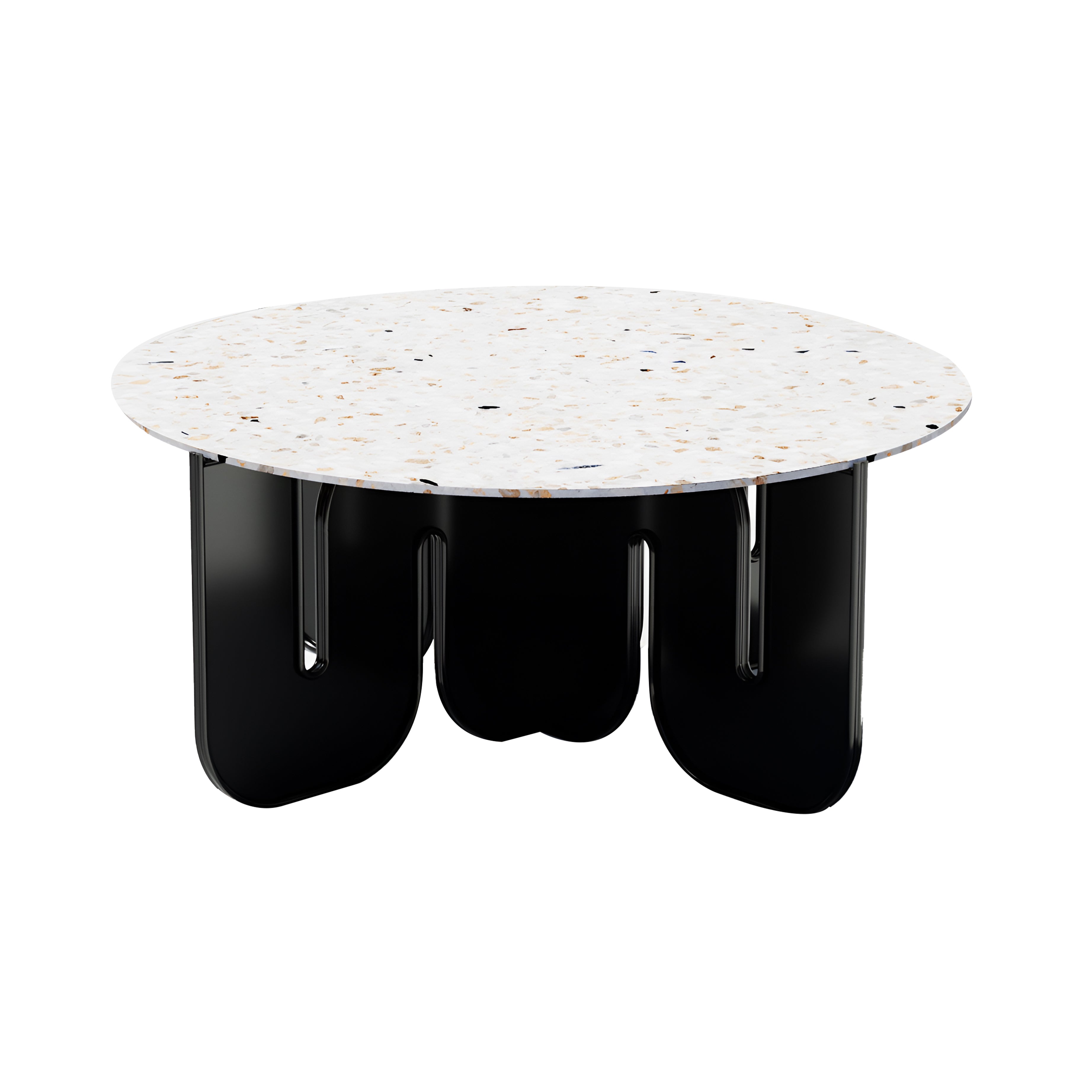 Wave Table: Terrazzo + Black
