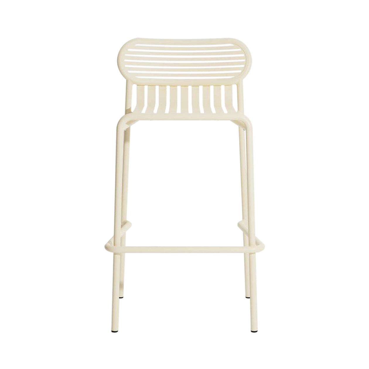 Week-End Stacking Bar Stool: Ivory